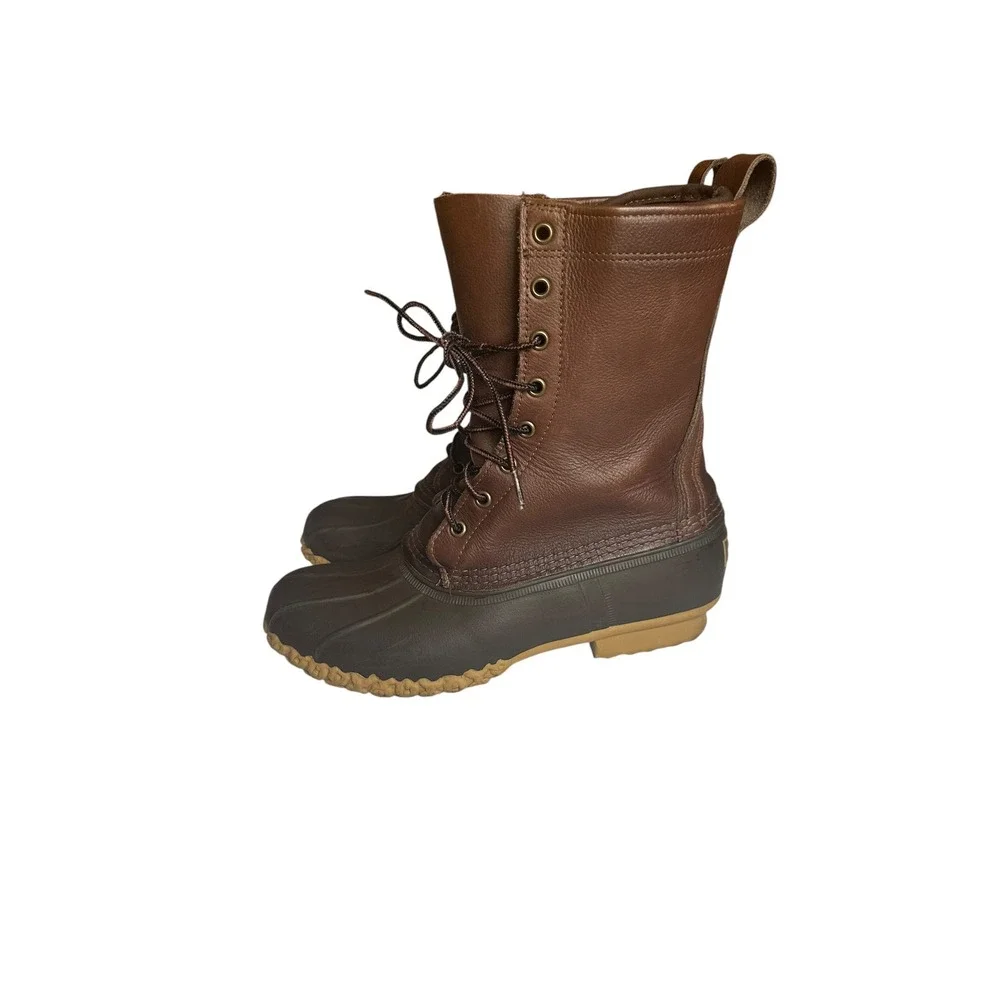 LL Bean Maine Hunting Shoe Mens Brown Gore-Tex Thinsulate Duck Boots Made in USA